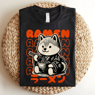Shiba Inu Ramen Lover Retro Japonês