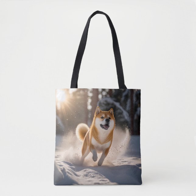 Shiba Inu Tote Bag Elegante (Frente)