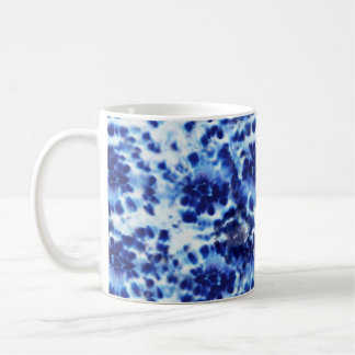 shibori caneca com padrão azul naval