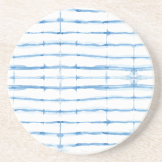 Shibori Tie Dye Blue Line Porta copos