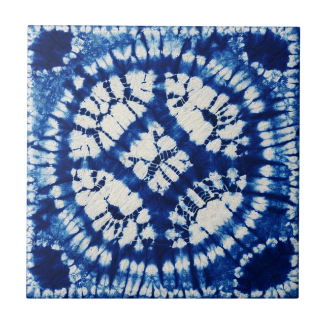 Shibori Tie Dye South Seas Indigo Batik (Frente)