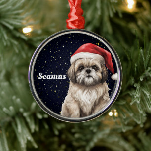 Shih Tzu Enfeites de natal Personalizado