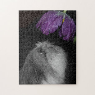 Shih Tzu & Flower Photo Quebra-cabeça com Caixa d