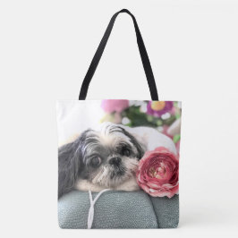 Shih Tzu Girl Large Tote Bag