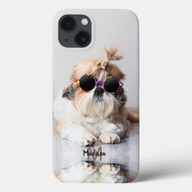 Shih Tzu Legal e divertido Monograma Personalizado (Verso)