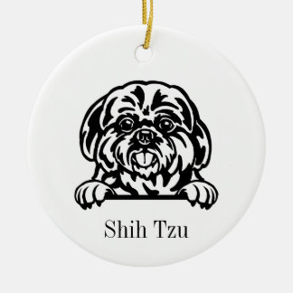 Shih Tzu ornamento de cão