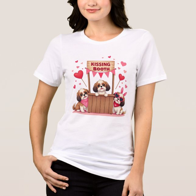Shih Tzu Smooch Station Kissing Booth Gift (Frente)