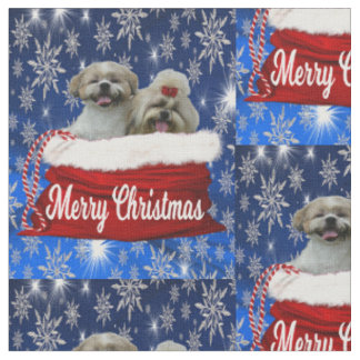 Shih tzu Tecido Natal