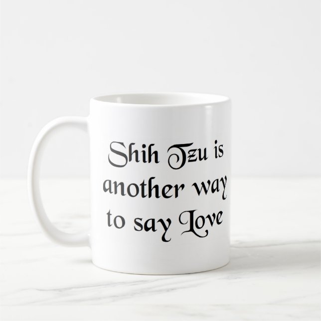 shih tzu way caneca de café (Esquerda)