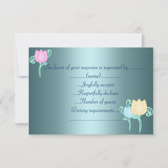 shimmer azul teal rsvp (Frente)