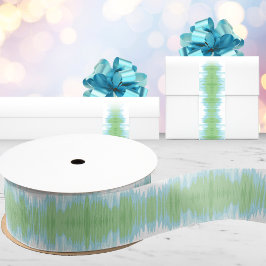 Shimmer Ikat in Green and Aqua