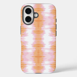 Shimmer Ikat in Pink and Orange
