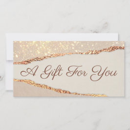 Shimmer Ripped Paper Gift Certificate (Certificado