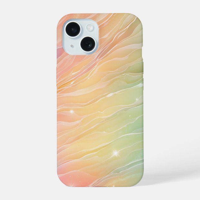 Shimmering Rainbow Aurora Gradient Phone Case (Verso)