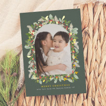 Shiny Winter Garden Green Arch Christmas 1 Photo