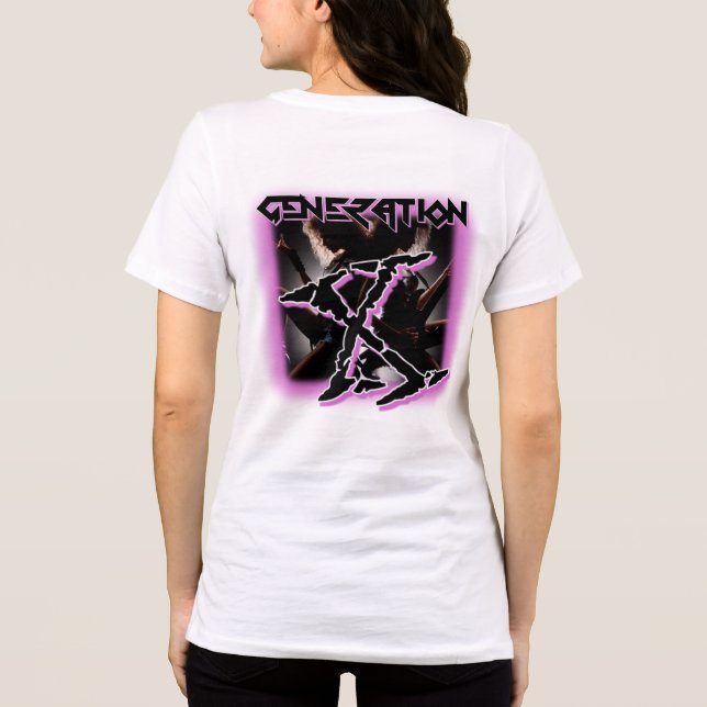 SHIR DE BANDAS DE CABELO X 80S DA GERAÇÃO T-SHIRT (Verso)