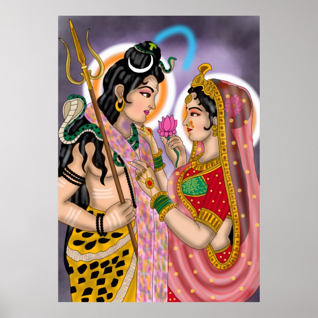 Shiva Parvati Poster (Frente)
