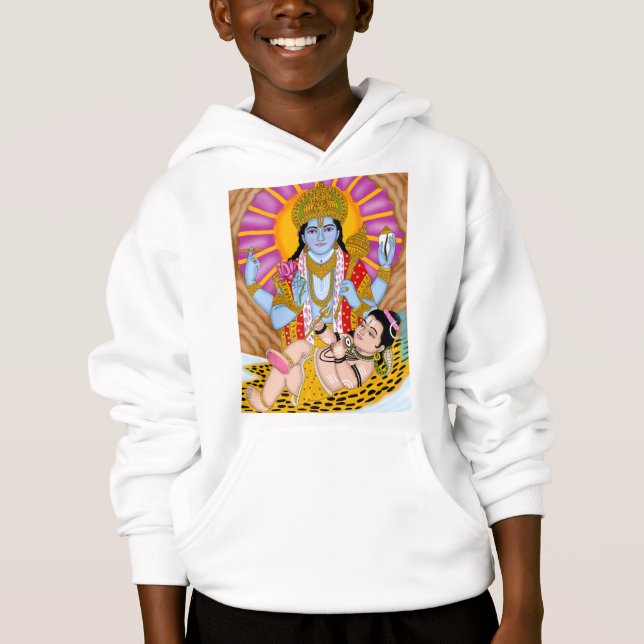 Shiva & Vishnu Hoodie – Spiritual Casual Wear (Frente)