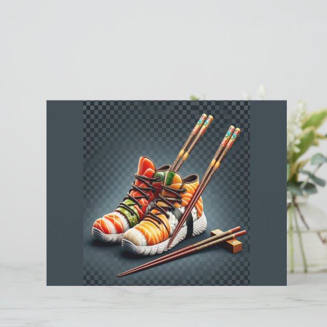 Shoeshi ME - Sneaker Sushi Único (Em pé/Frente)
