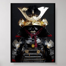 Shogun Samurai armor Poster Wall Art