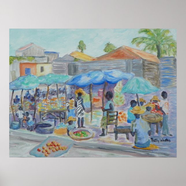 SHOPPING IN HAITI Poster (Frente)