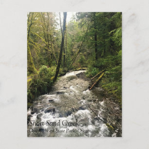 Short Sand Creek, Oswald West, cartão postal do Or