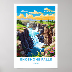 Shoshone Falls Idaho Viagem Impressão