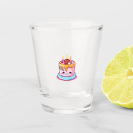 Shot Copo de bolo Kawaii, redondo fofo