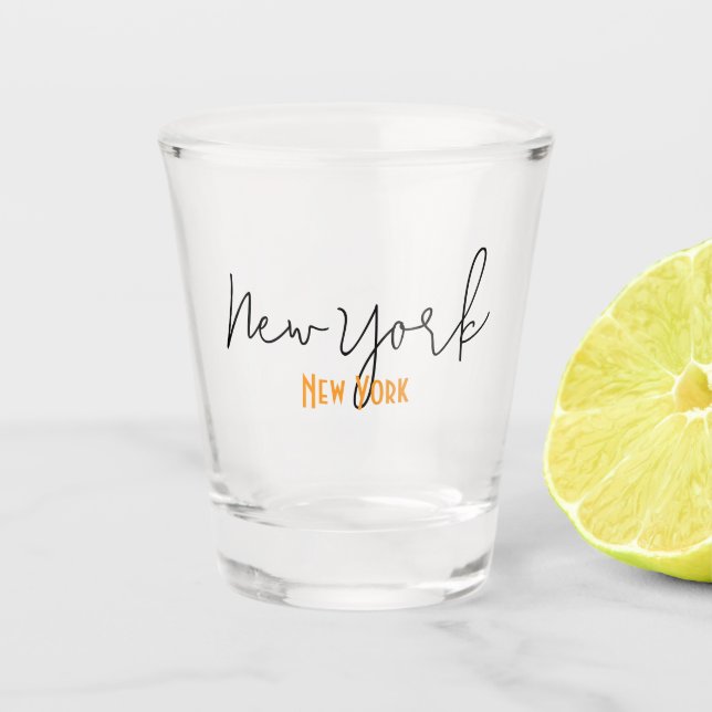 Shot Copo de lembrança de Nova York, Nova York (Frente)