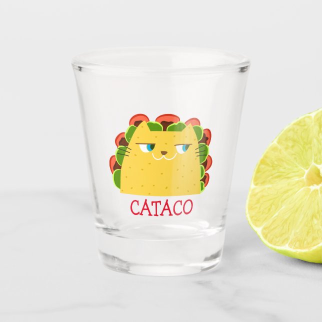 Shot Copo de Tequila Cataco Diversão Gato Taco (Frente)