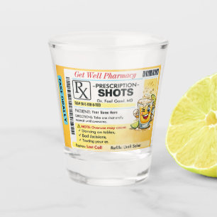 Shot Copo de Tiro de Receita de Boas Vindas Engraçado