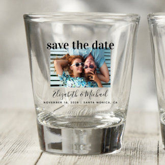 Shot Copo de Tiro Personalizado Foto de Casamento Salve