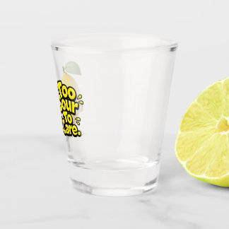 Shot Copo de Vidro de Limão Azedo Engraçado | Suco de L