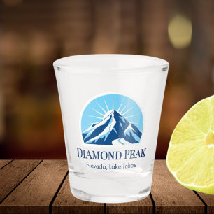 Shot Copo de vidro Diamond Peak Nevada Lake Tahoe após