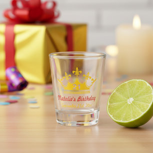 Shot Copo Personalizado para Bebida de Aniversário de 2