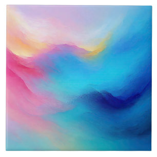 "Shroudglen" Paisagem Rosa e Azul.