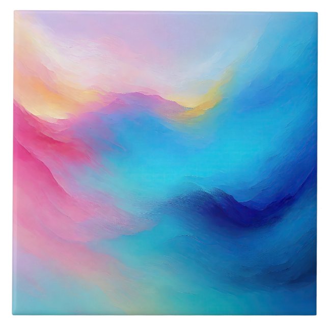 "Shroudglen" Paisagem Rosa e Azul. (Frente)