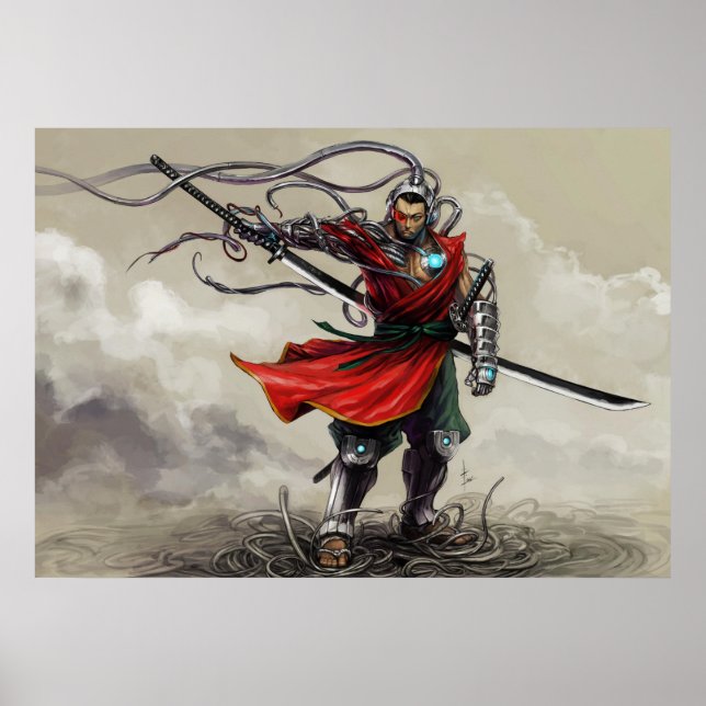 SHWANN: O Futuro Impressão do Samurai DJ Samurai D (Frente)