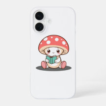 Shy Mushroom segurando um livro
