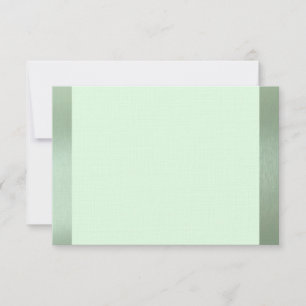 Shy Unicorn Green Metallic Flat Notas de Obrigado