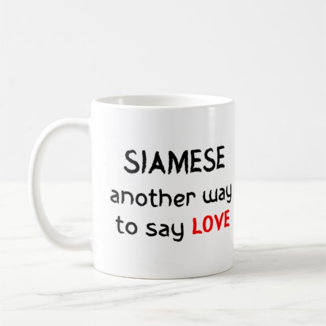 siamese ama caneca de café (Esquerda)