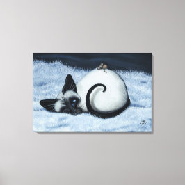 Siamese Cat por BihrLe Canvas Art