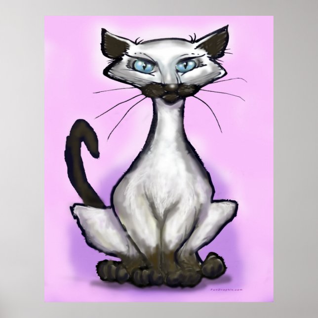 Siamese Cat Poster (Frente)