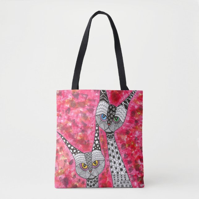 Siamese Cats Tote Bag (Frente)