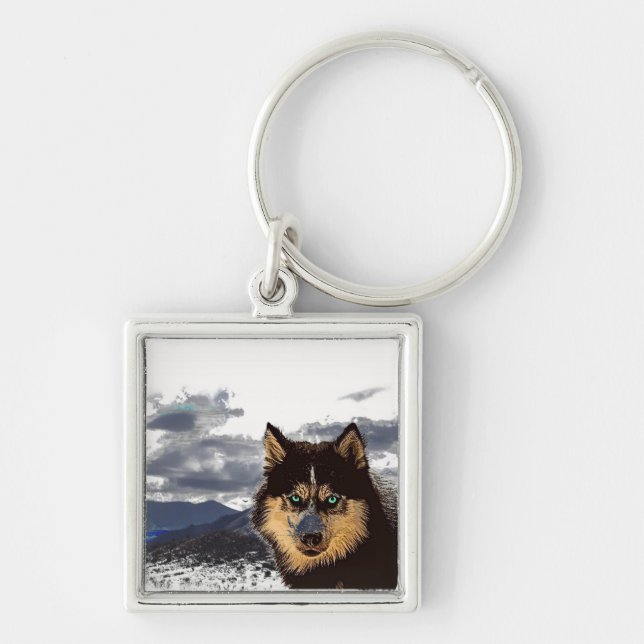 Siberian Husky Chaveiro (Frente)