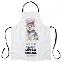 Siberian Husky Chef Love & Bacon