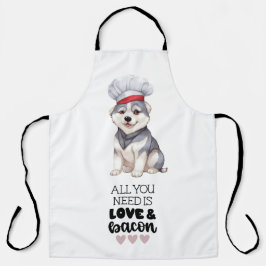 Siberian Husky Chef Love & Bacon