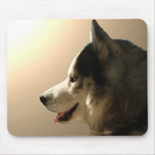 Siberian Husky Mousepad Gifts Malamute Sled Cães