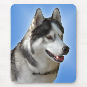 Siberian Husky Mousepad Gifts Malamute Sled Cães
