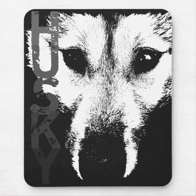 Siberian Husky Mousepad Gifts Malamute Wolf Dogs (Frente)